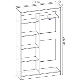 Шкаф-купе Риф 2 ШК.021.1100-01