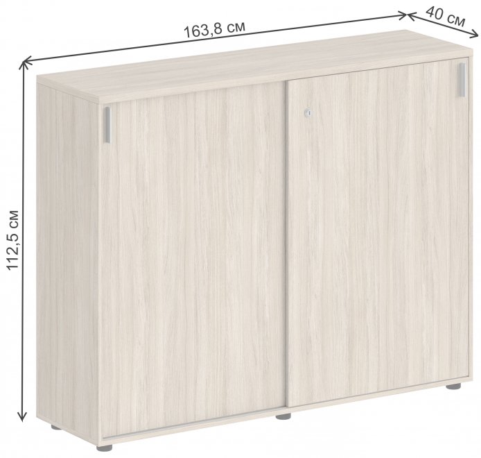 Шкаф-купе SG.713 дуб светлый