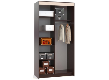 Шкаф-купе ШР-126.2 венге / беленый дуб