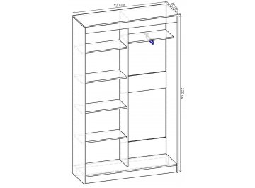 Шкаф-купе Стандарт 2 ШК.005.1200-09