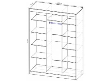 Шкаф-купе Стандарт 3 ШК.008.2000-08