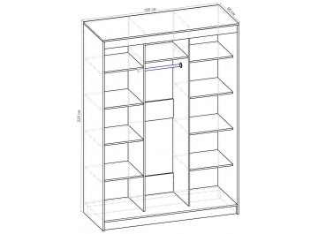 Шкаф-купе Стандарт 3 ШК.010.1800-09