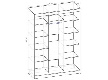 Шкаф-купе Стандарт 3 ШК.011.1800-09