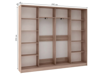 Шкаф-купе Стандарт Комбо 4.1 ШК.015.2400-19