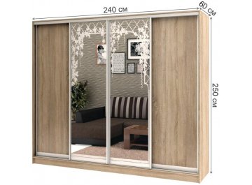 Шкаф-купе Стандарт Комбо 4.3 ШК.015.2400-08 / 18