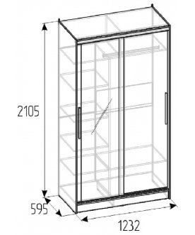 Шкаф-купе Strike 1200