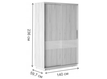 Шкаф-купе Уарас Декор 1400