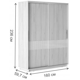 Шкаф-купе Уарас Декор 1600