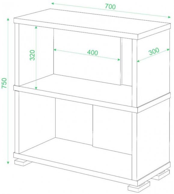 Стеллаж СБ-10/2 нельсон