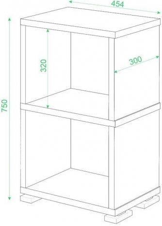 Стеллаж СБ-15/2 венге