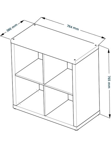Стеллаж Фора 4 белый