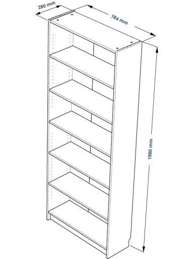 Стеллаж Варма 80 белый