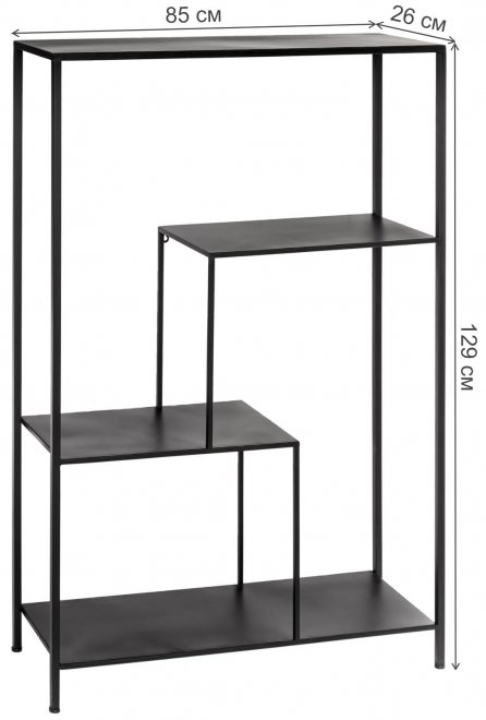 Стеллаж Zanna черный