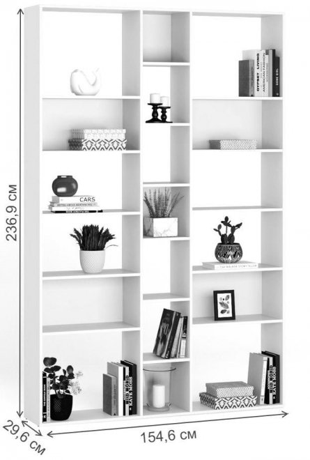 Стеллаж Алстар-24 черный