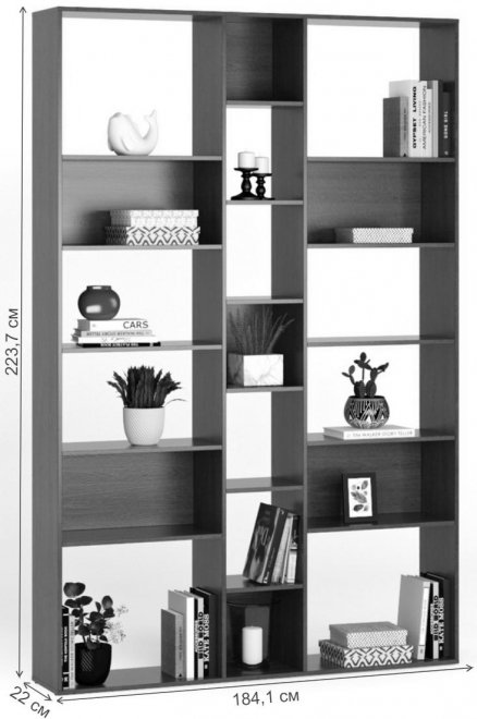 Стеллаж Алстар-4 орех