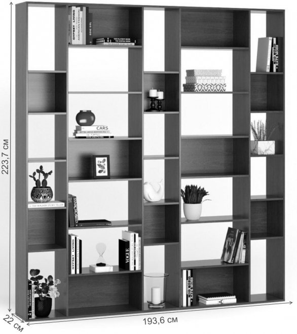 Стеллаж Алстар-7 вишня