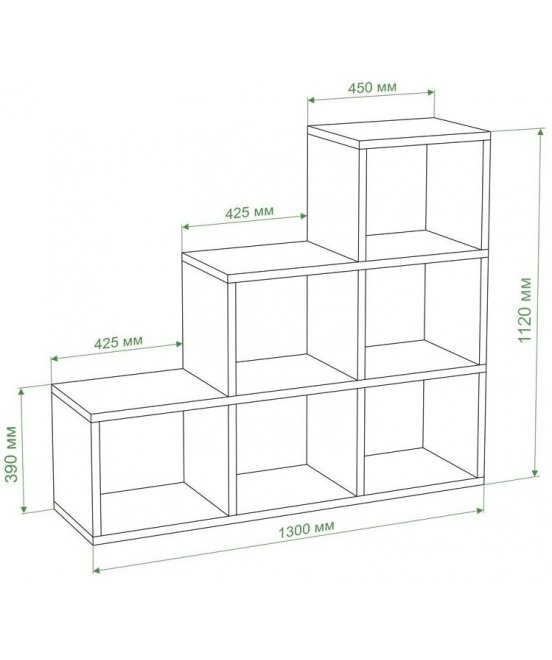 Стеллаж Бартоло СЛД БЕК белый / карамель