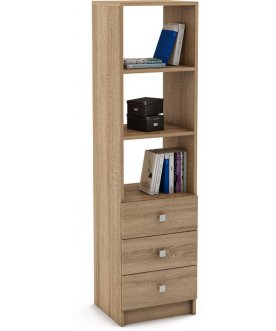 Офисный стеллаж Бостон-2 дуб молочный