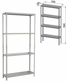 Стеллаж Стеллаж MS Plus-185/30-4
