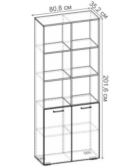 Стеллаж Бриз-2.03 СТ.063.808-01