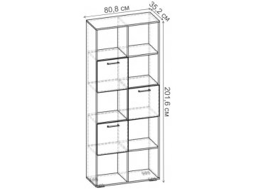 Стеллаж Бриз-2.09 СТ.069.808-01