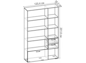 Стеллаж Бриз-5.05 СТ.105.1204-01