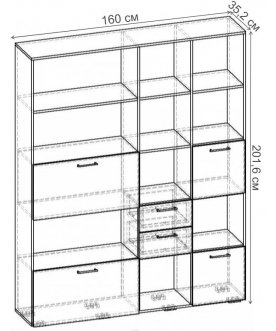 Стеллаж Бриз-7.03 СТ.123.1600-01