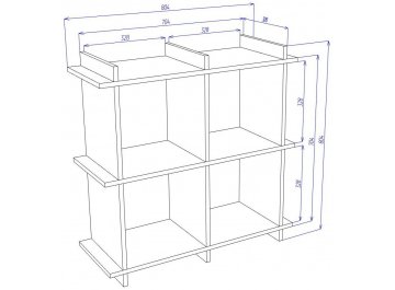 Стеллаж Cross СЛ2х2 В