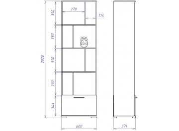 Стеллаж Денвер