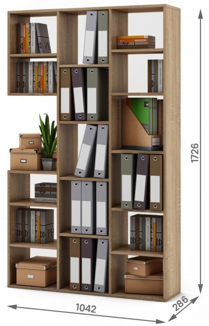 Стеллаж Феликс-1 дуб сонома