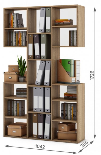 Стеллаж Феликс-3 дуб сонома