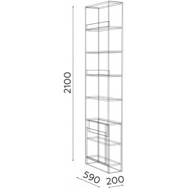 Стеллаж Гринвич модель 10