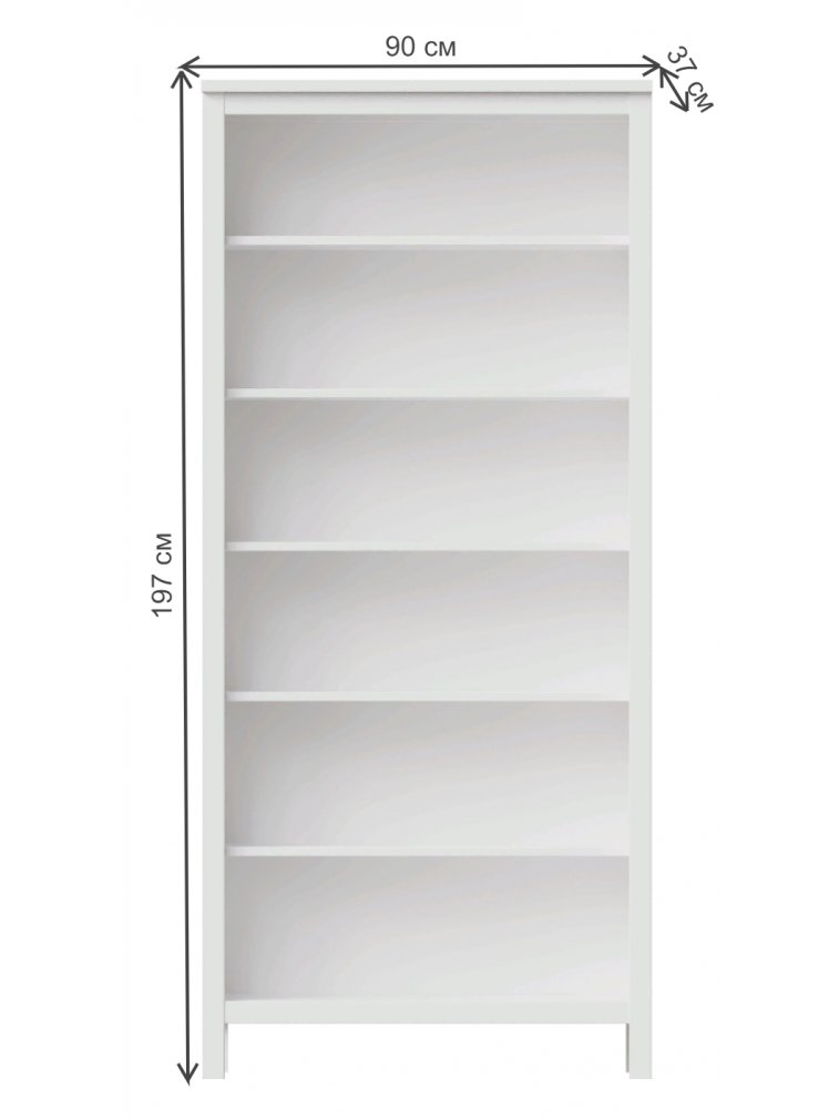 Стеллаж Кантри 00 белый