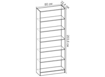 Стеллаж Лайн-86 СТ.052.800-00