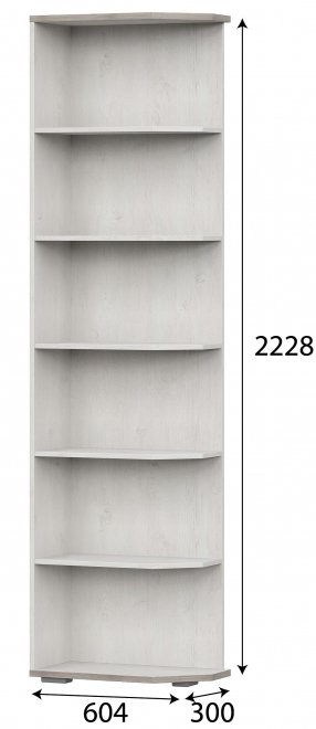 Стеллаж Македония УО-201 сосна санторини светлый
