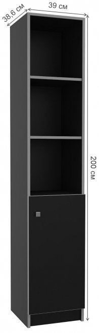 Стеллаж Black роза