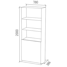 Стеллаж СЛШ3