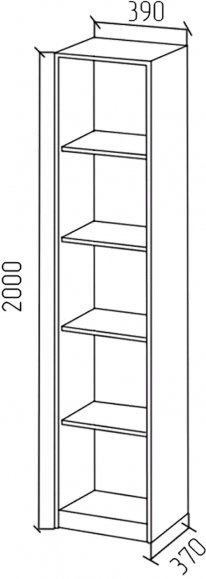 Стеллаж СЛУ1 венге
