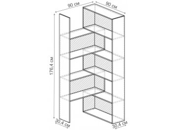 Стеллаж Норд-10.01 СТ.136.900-00