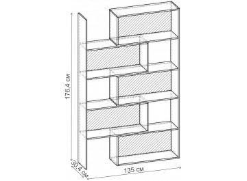 Стеллаж Норд-10.03 СТ.138.1350-00
