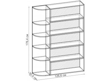 Стеллаж Норд-10.05 СТ.140.1266-00