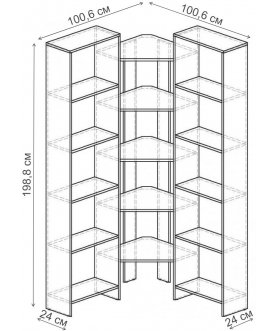 Стеллаж Норд-11.01 СТ.142.1006-00