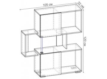 Стеллаж Норд-1.02 СТ.054.1050-01