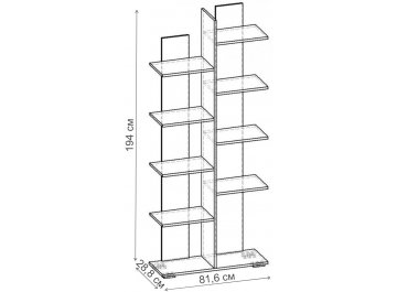 Стеллаж Норд-5.02 СТ.079.816-00