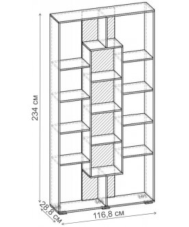 Стеллаж Норд-6.01 СТ.106.1168-00