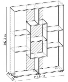 Стеллаж Норд-6.03 СТ.108.1168-00