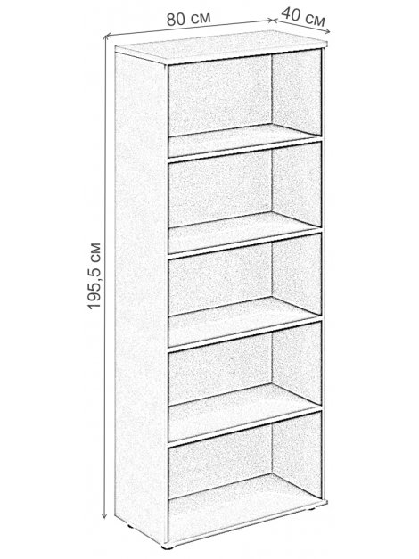 Стеллаж SG.801 дуб светлый