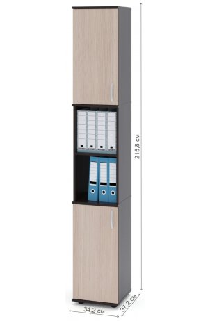 Стеллаж ШУ-32 венге / беленый дуб