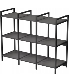 Стеллаж cubos 10ССТ.3.400 графит / черный