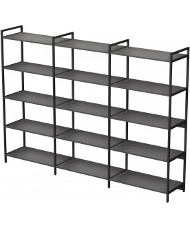 Стеллаж cubos 10ССД.3.400 графит / черный